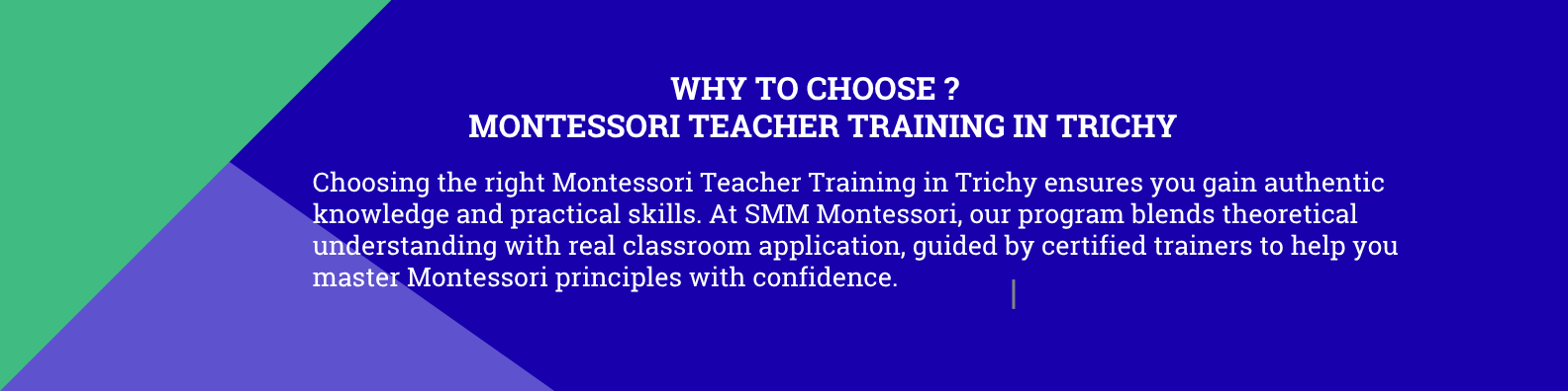 montessori teacher training in Trichy